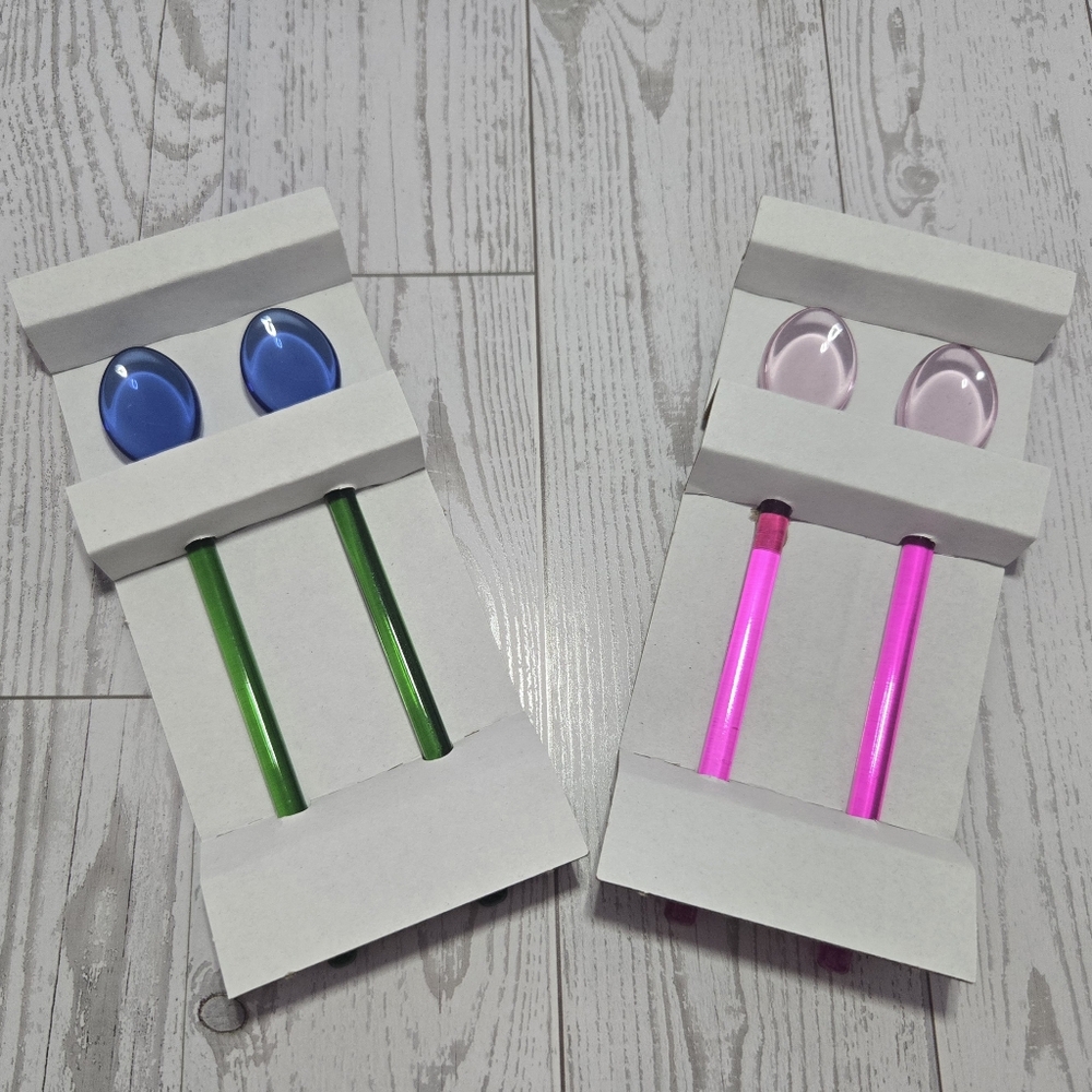 Colorful Glass Stirring Spoon Set